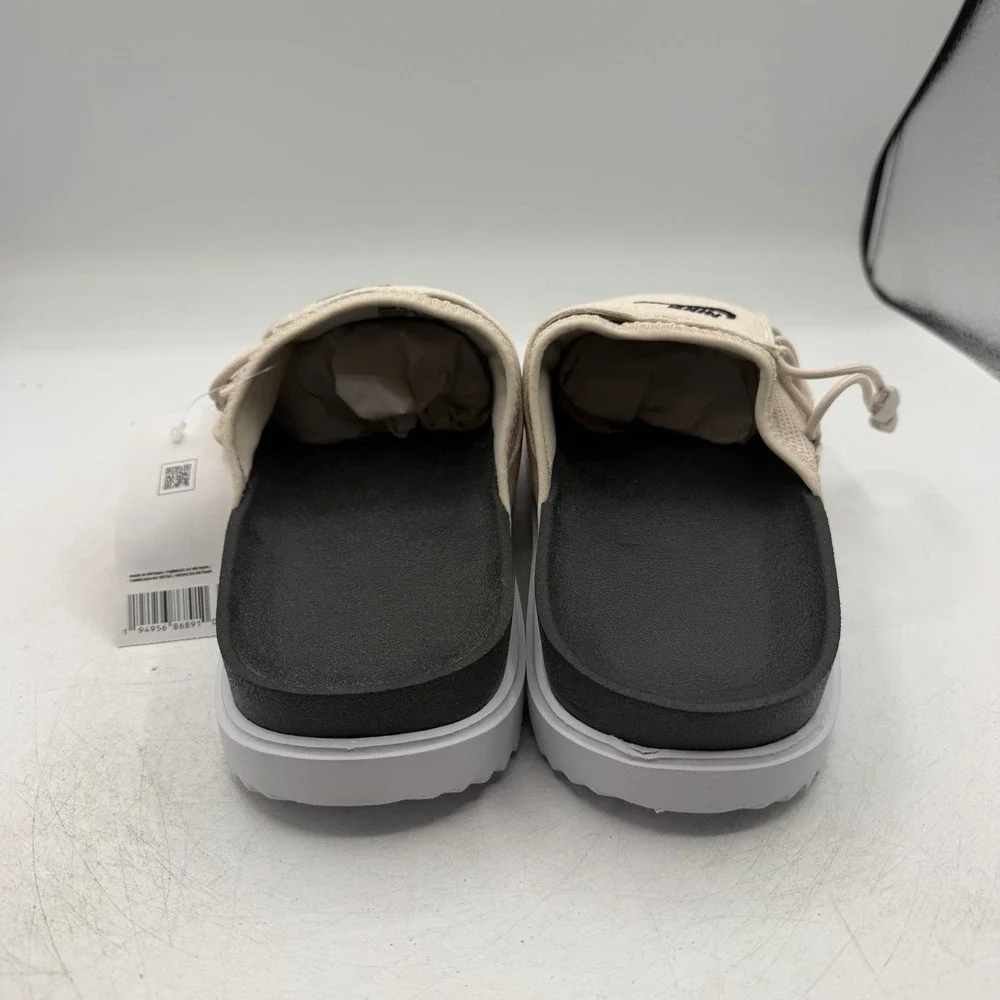 Nike Asuna Slide NA Sandals Mens Sz 9 Desert Sand/Black/White Slip On CW9703-009